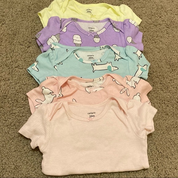 Carter's Other - Carters Short Sleeve Bodysuits